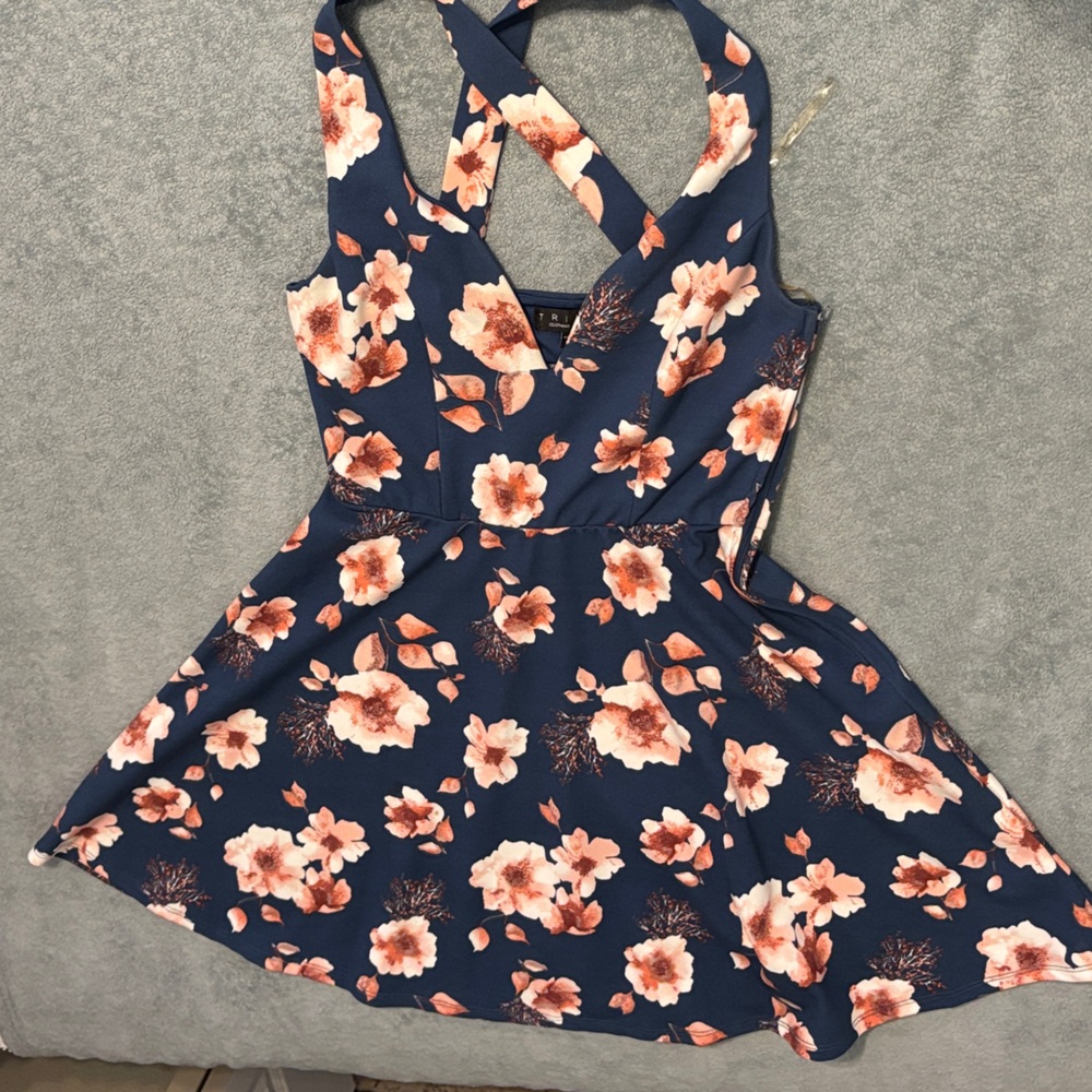 Floral Navy Women's Top